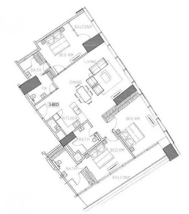 DAMAC Safa Two de Grisogono floor plan
