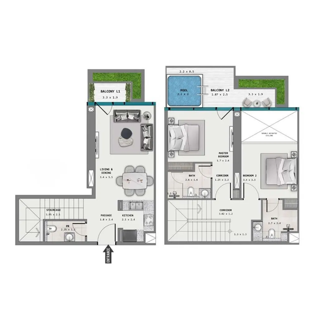 Samana Samana Barari Lagoons floor plan