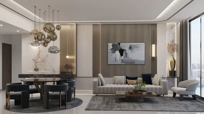 Interior at Samana Barari Lagoons in Majan Dubai