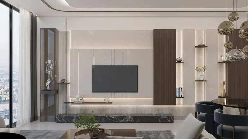 Interior at Samana Barari Lagoons in Majan Dubai