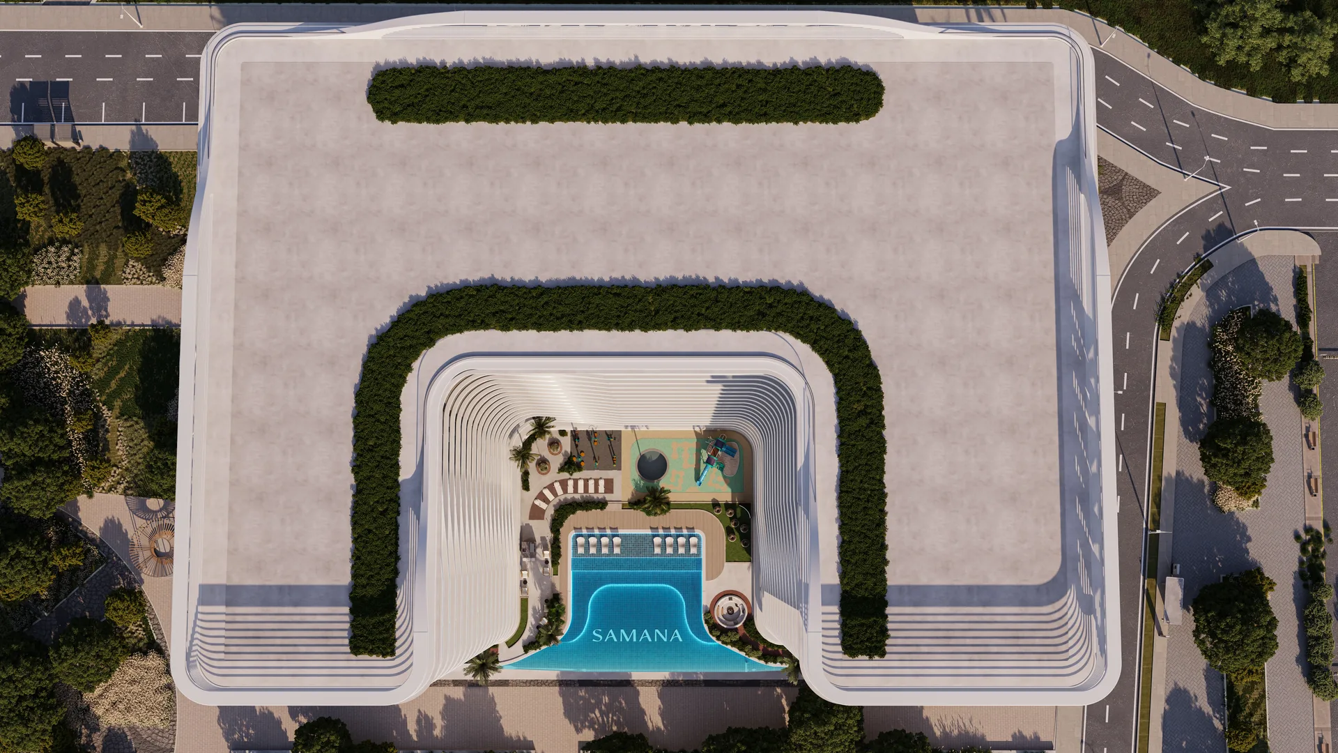 Exterior at Samana Boulevard Heights in Dubai