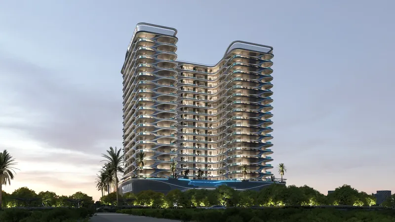 Exterior at Samana Boulevard Heights in Dubai