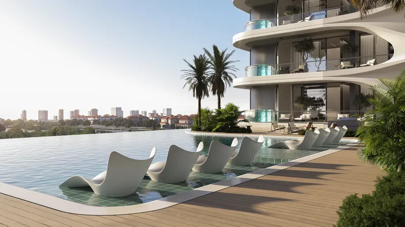 Exterior at Samana Boulevard Heights in Dubai
