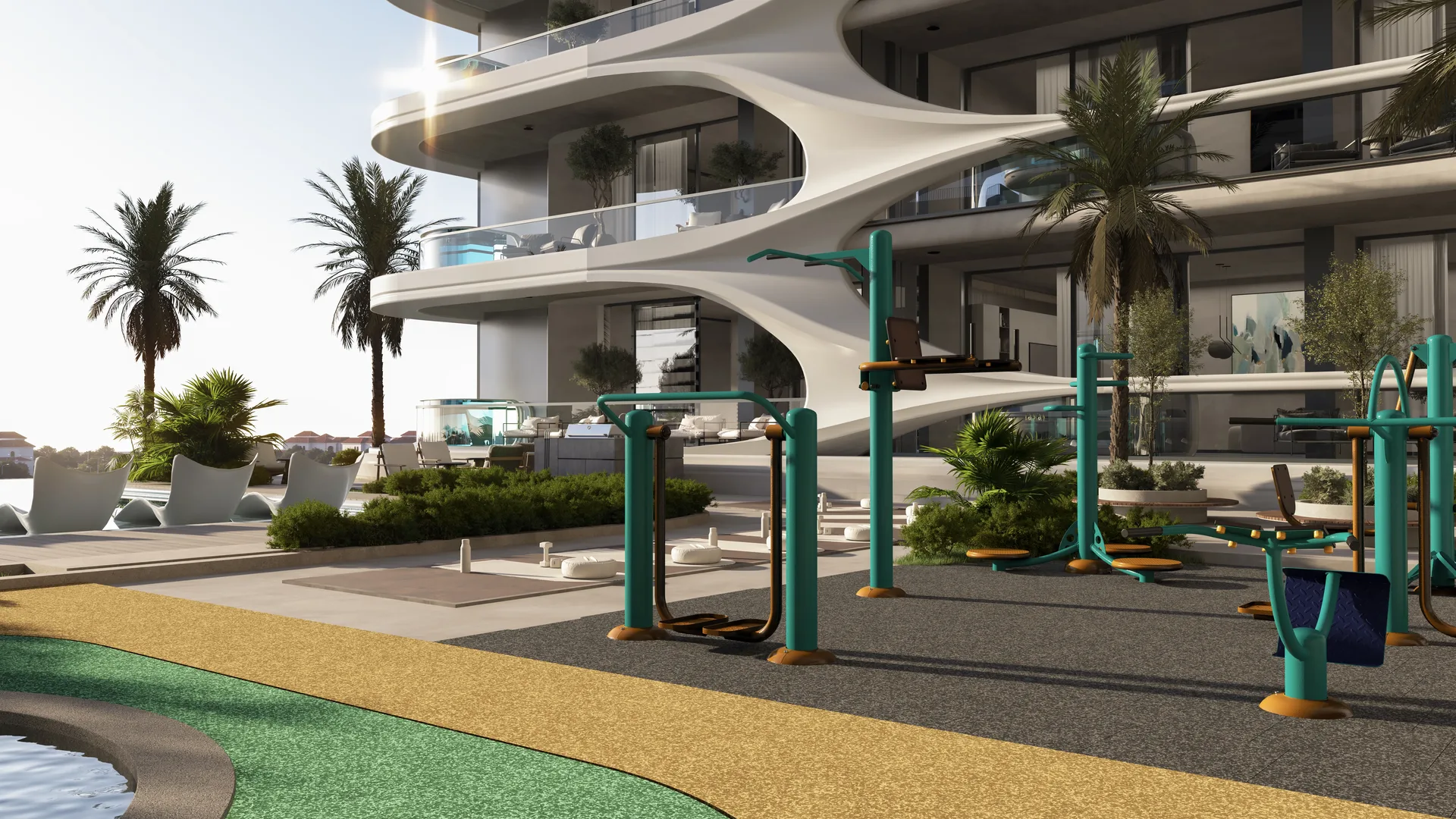 Exterior at Samana Boulevard Heights in Dubai