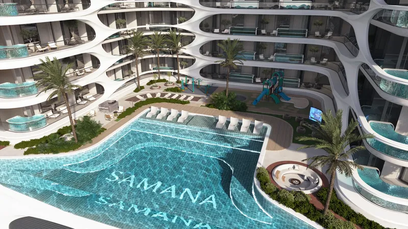 Exterior at Samana Boulevard Heights in Dubai