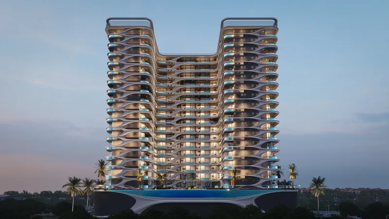 Exterior at Samana Boulevard Heights in Dubai