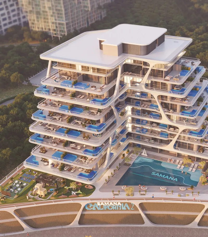 Exterior at Samana California Phase 2 in Discovery Gardens Dubai