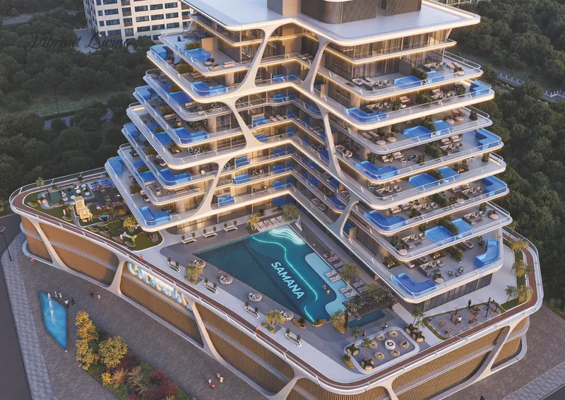 Exterior at Samana California Phase 2 in Discovery Gardens Dubai