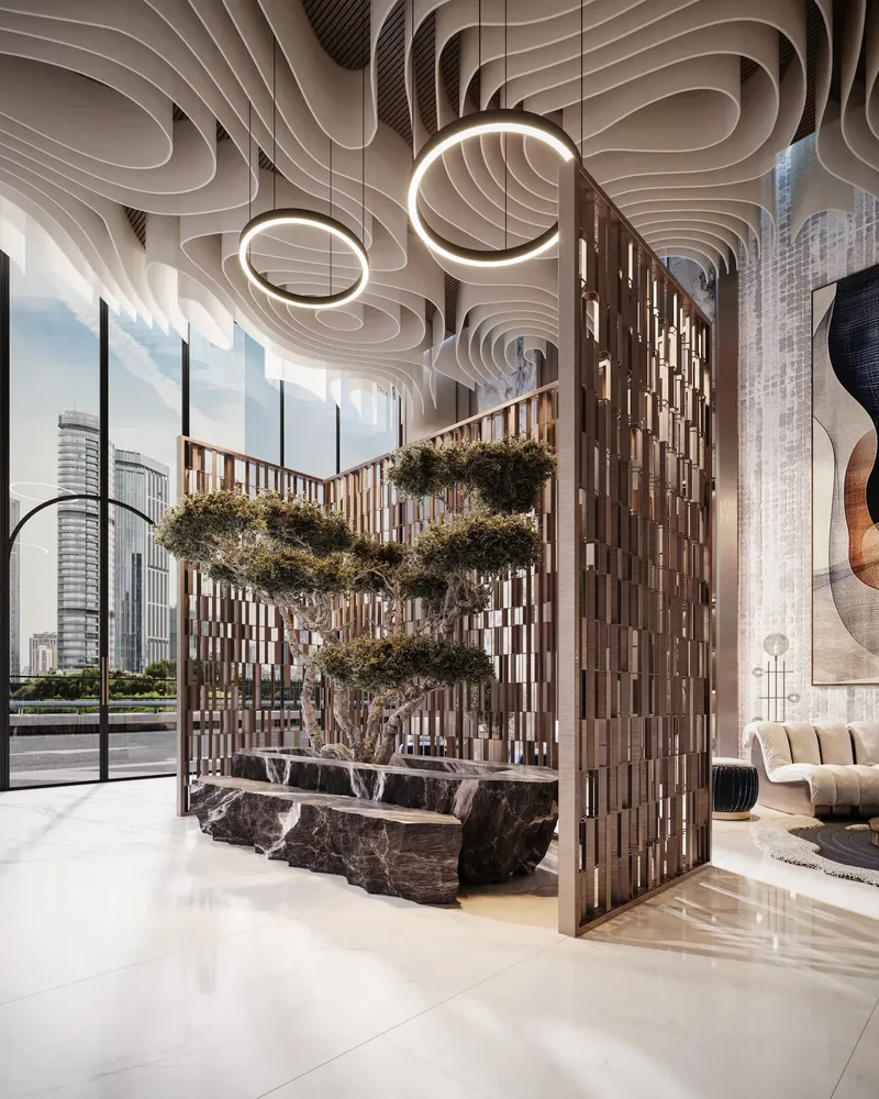 Lobby at Samana Imperial Garden in Arjan Dubai
