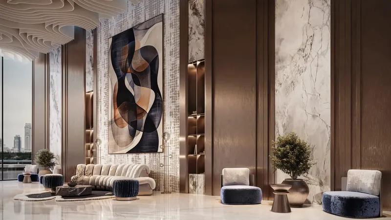 Lobby at Samana Imperial Garden in Arjan Dubai