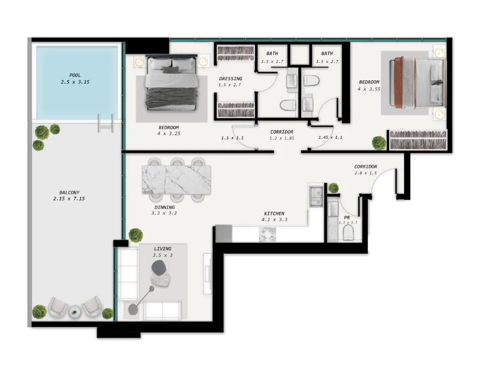 Samana Samana Park Meadows floor plan