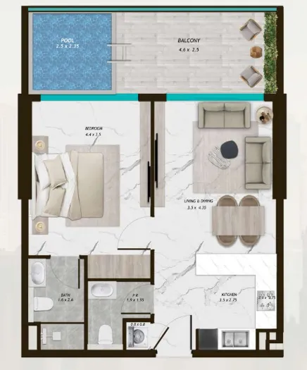 Samana Samana Parkville floor plan