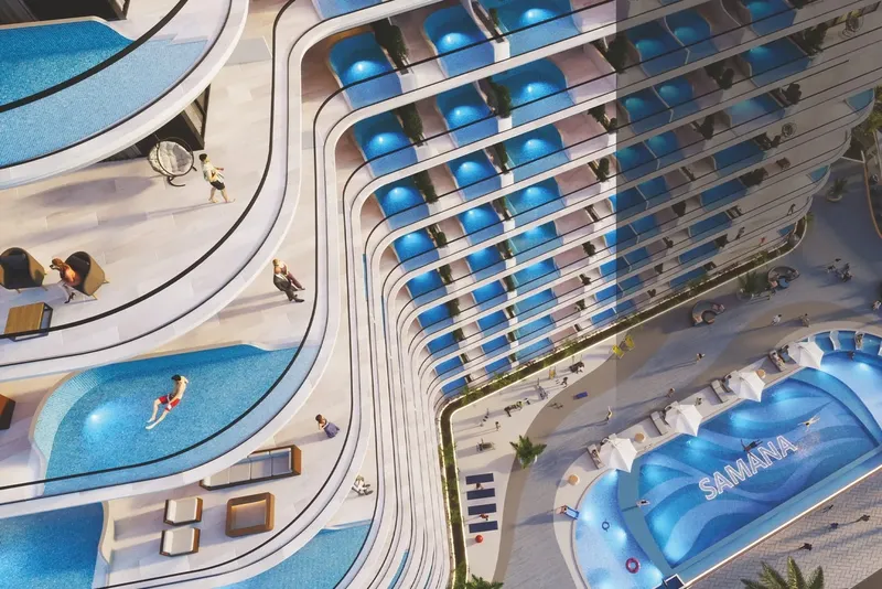 Exterior at Samana Portofino in Dubai Production City Dubai