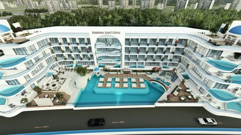 Exterior at Samana Santorini in Dubai Studio City Dubai