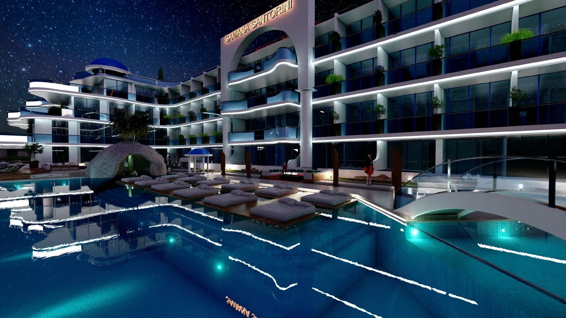 Samana Santorini apartments in Dubai Studio City, Dubai