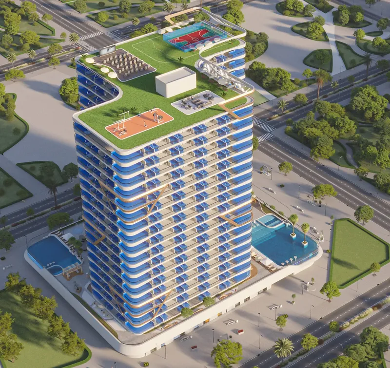Exterior at Samana Skyros in Arjan Dubai
