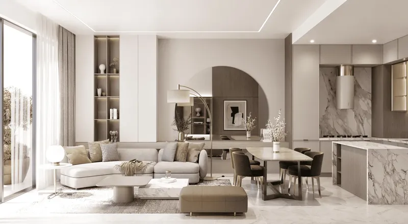 Interior at Samana Skyros in Arjan Dubai