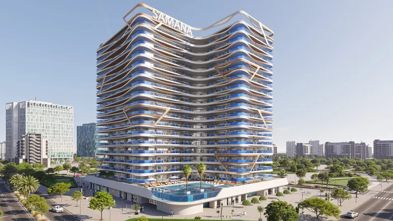 Exterior at Samana Skyros in Arjan Dubai