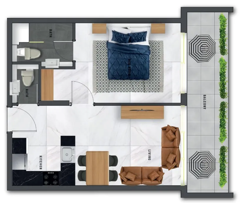 Samana Samana Waves Phase II floor plan