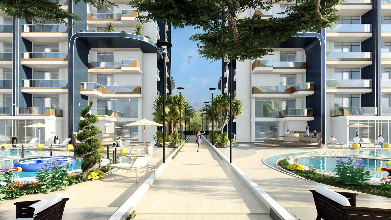 Exterior at Samana Waves Phase II in JVC (Jumeirah Village Circle) Dubai