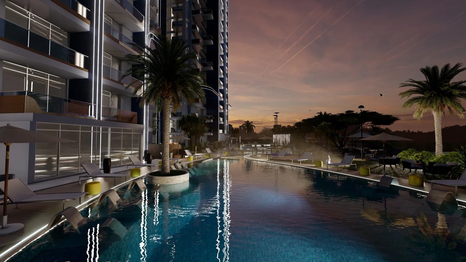 Exterior at Samana Waves Phase II in JVC (Jumeirah Village Circle) Dubai