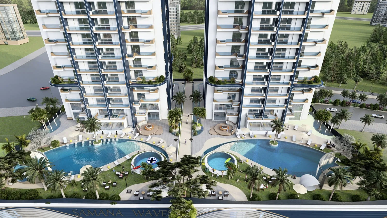 Exterior at Samana Waves Phase II in JVC (Jumeirah Village Circle) Dubai