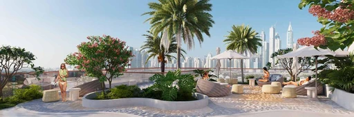 Sandy Outdoor Seating Area amenity image at Flow Residences