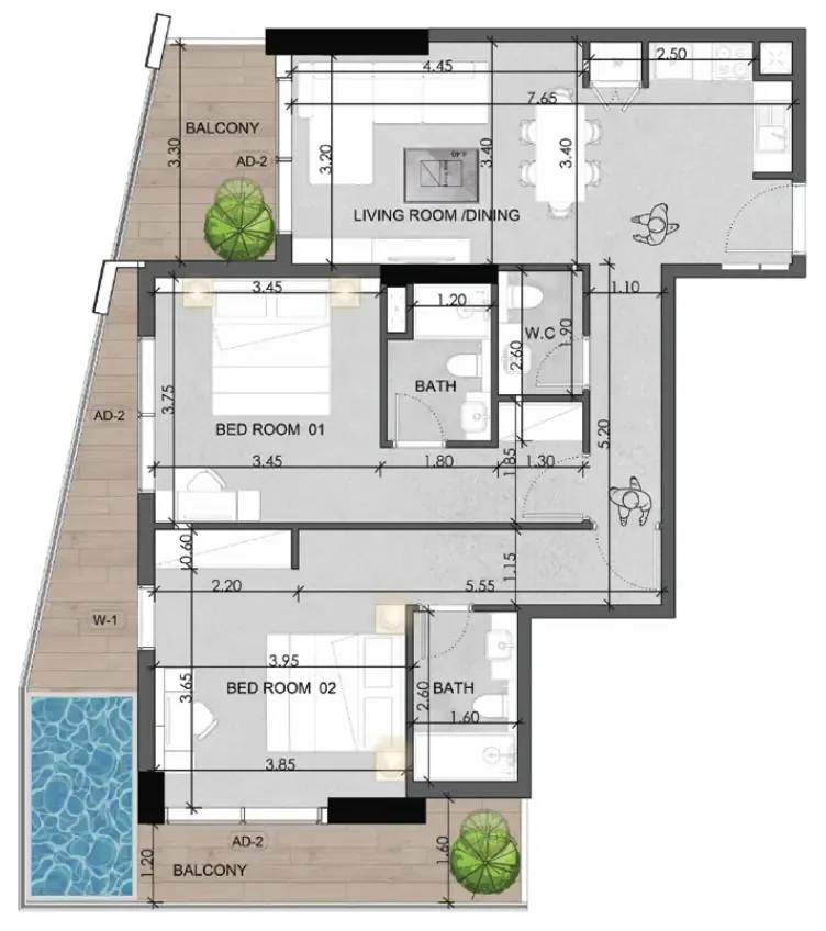 Unique Saray Saray Prime Residence floor plan