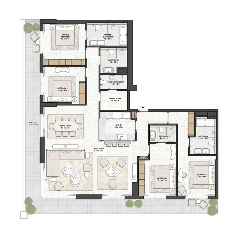 Beyond Developments Saria floor plan