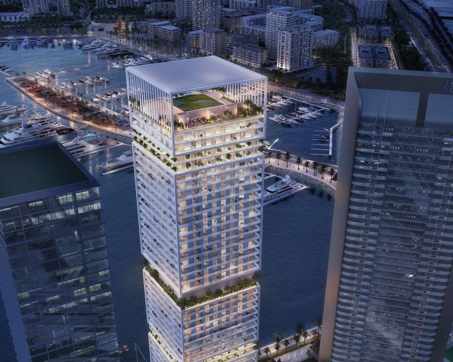 Saria four-bedroom waterfront penthouse residences in Dubai Maritime City