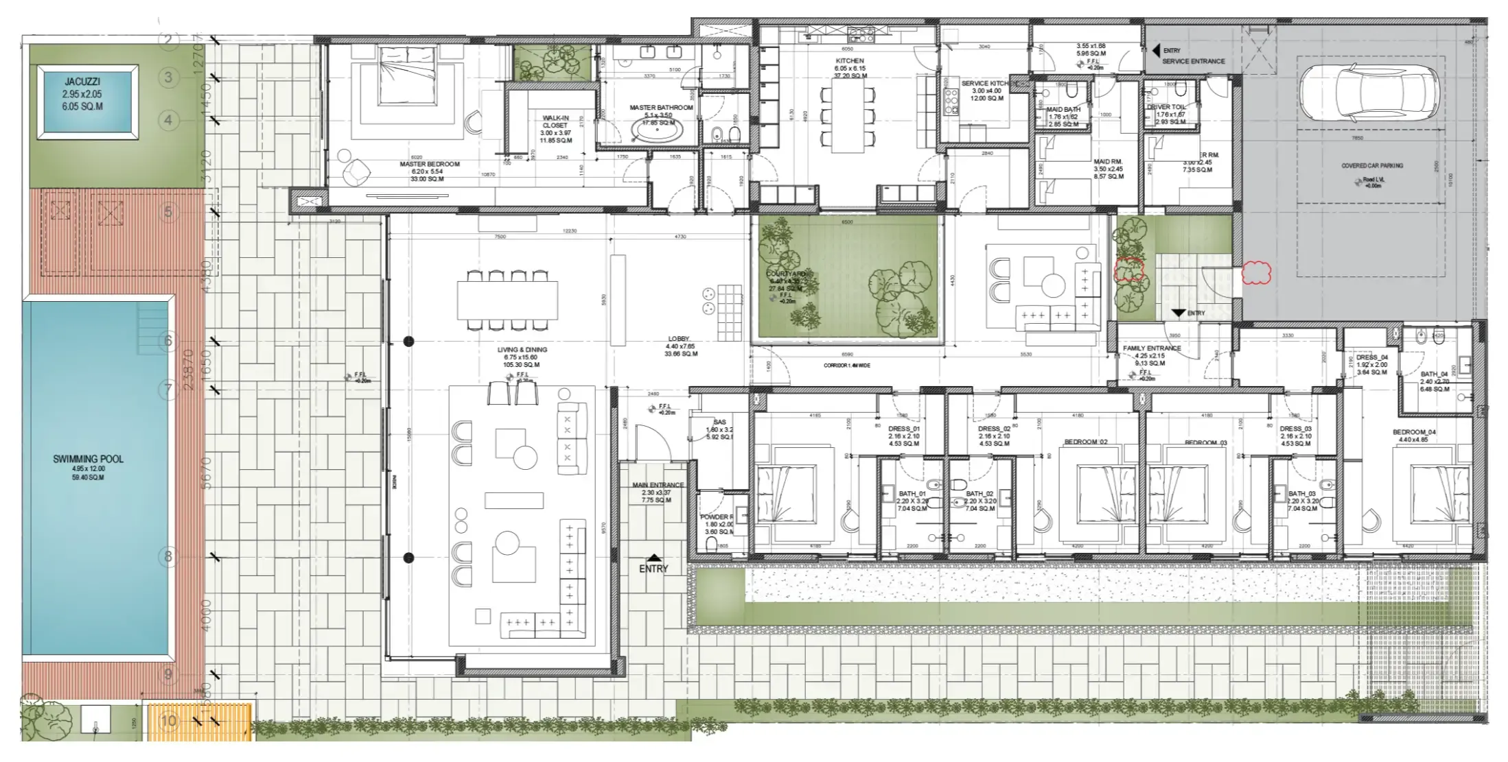 Al Zorah Development Company Sea Glints Mansions floor plan
