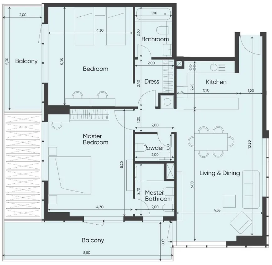 MVS Real Estate Development Sea Legend Tower One floor plan