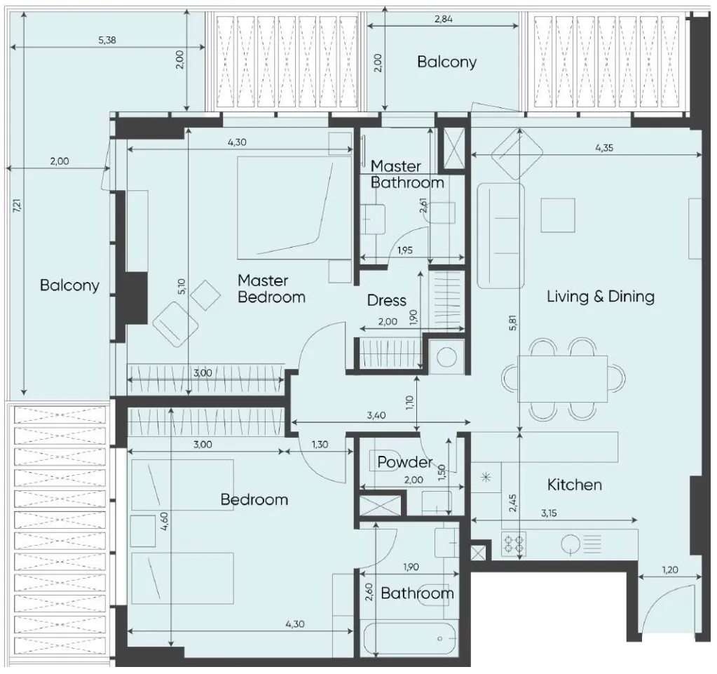 MVS Real Estate Development Sea Legend Tower One floor plan