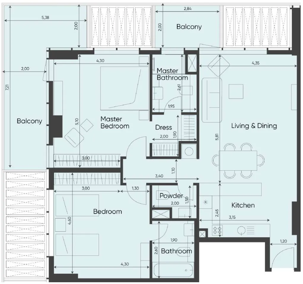 MVS Real Estate Development Sea Legend Tower One floor plan