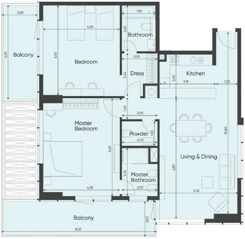 MVS Real Estate Development Sea Legend Tower One floor plan