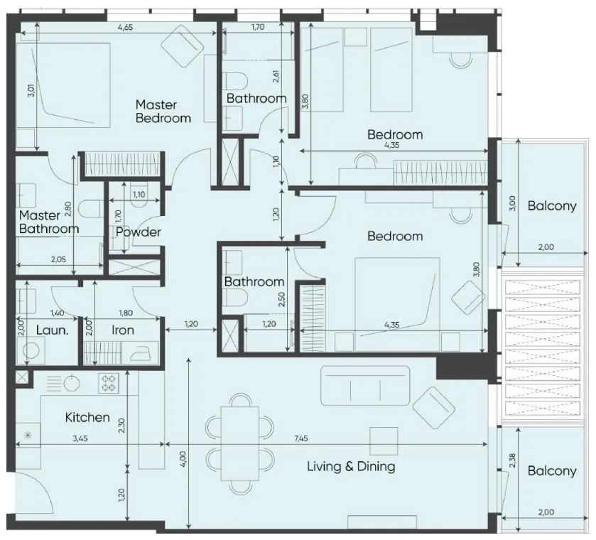 MVS Real Estate Development Sea Legend Tower One floor plan
