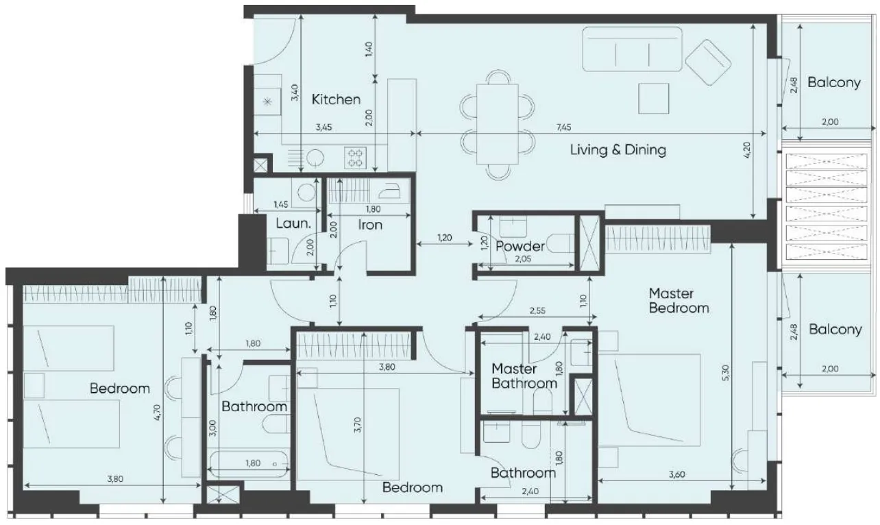 MVS Real Estate Development Sea Legend Tower One floor plan