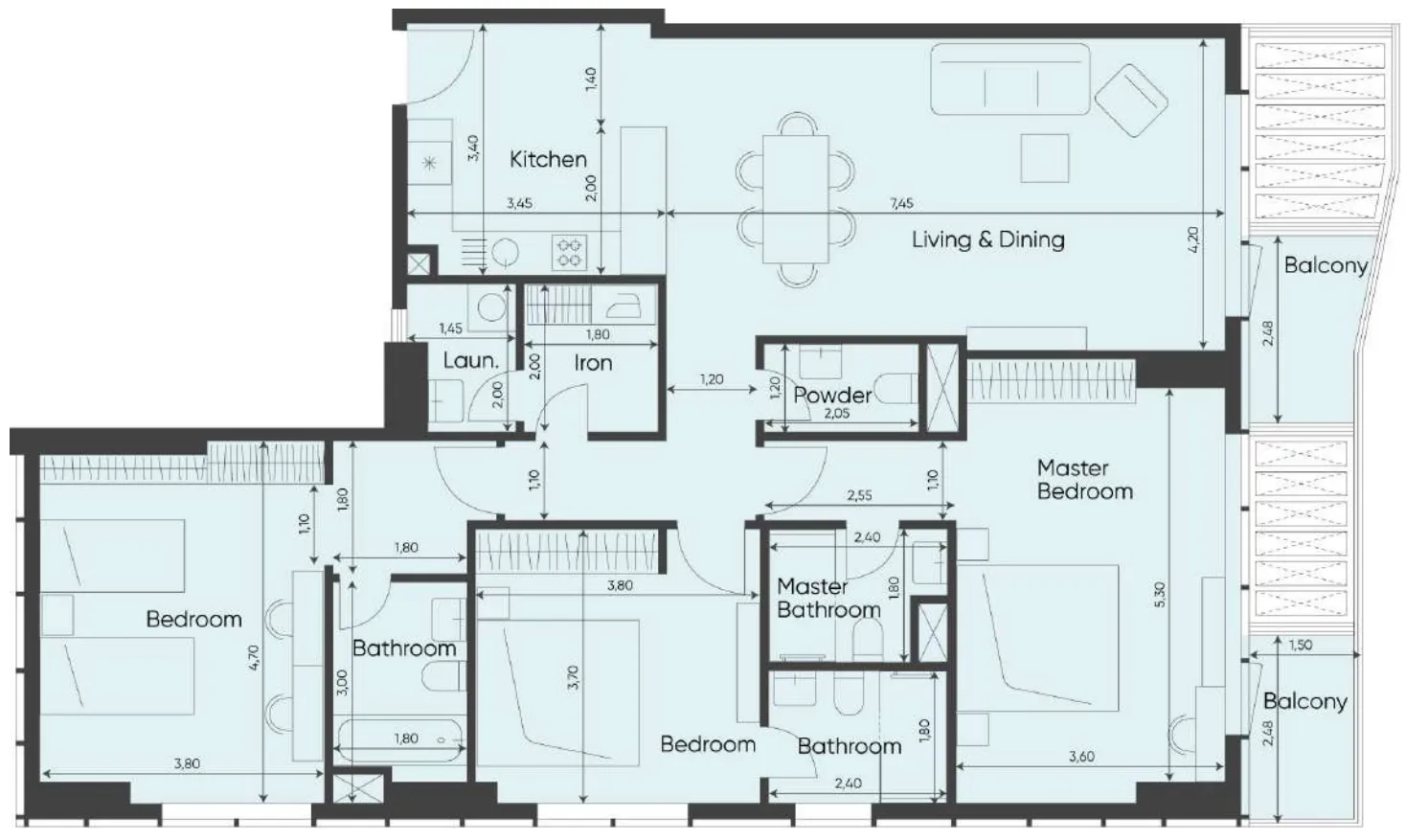 MVS Real Estate Development Sea Legend Tower One floor plan