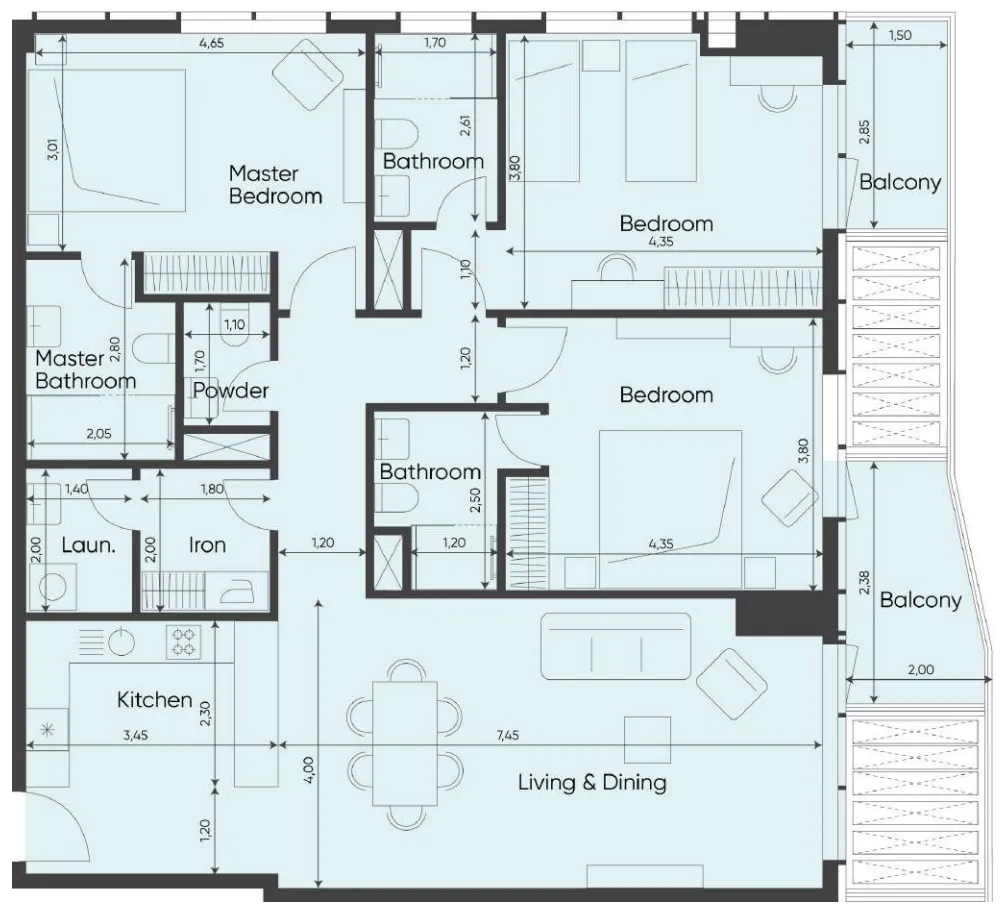 MVS Real Estate Development Sea Legend Tower One floor plan