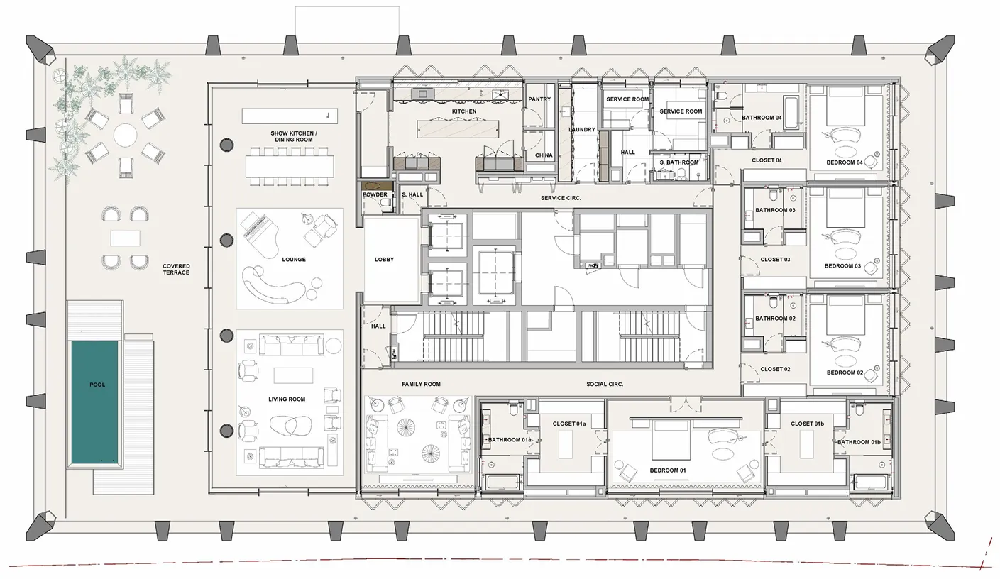 Lamar Development Sea Mirror Residences floor plan