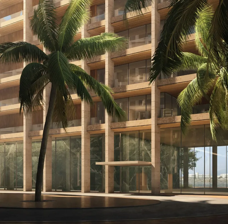 Exterior at Sea Mirror Residences in Jumeirah Second Dubai
