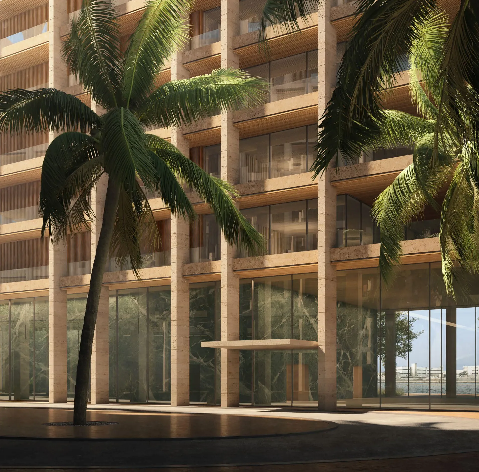 Exterior at Sea Mirror Residences in Jumeirah Second Dubai
