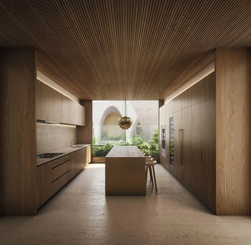 Interior at Sea Mirror Residences in Jumeirah Second Dubai