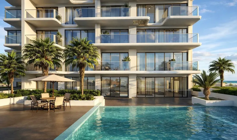 Exterior at Sea View Residence in Dubai Islands Dubai