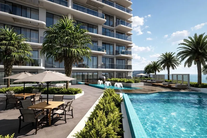 Exterior at Sea View Residence in Dubai Islands Dubai