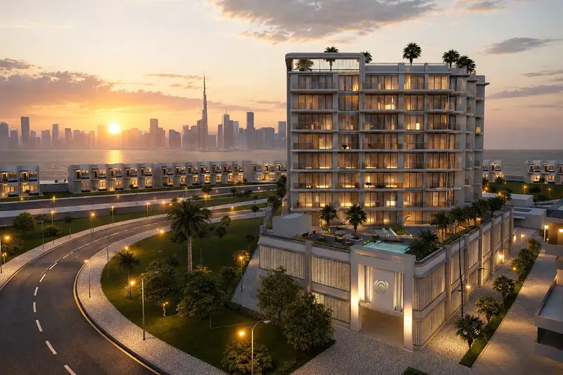 Exterior at Sea View Residence in Dubai Islands Dubai