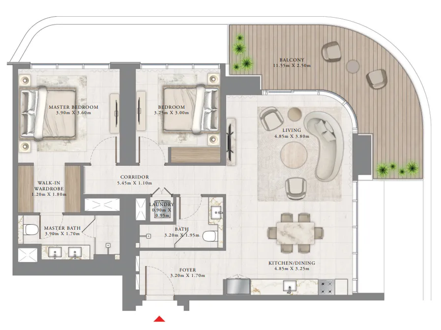 Emaar Seapoint floor plan