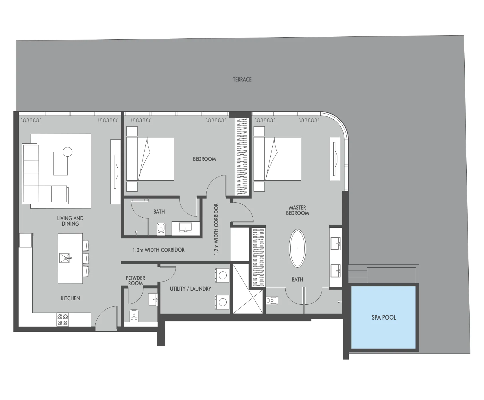 Prestige One Developments Seaside by Prestige One floor plan