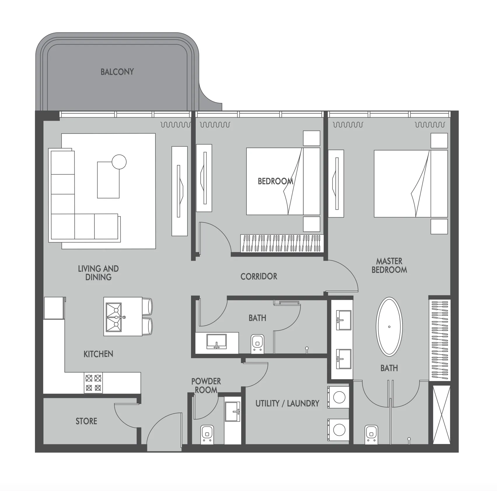 Prestige One Developments Seaside by Prestige One floor plan