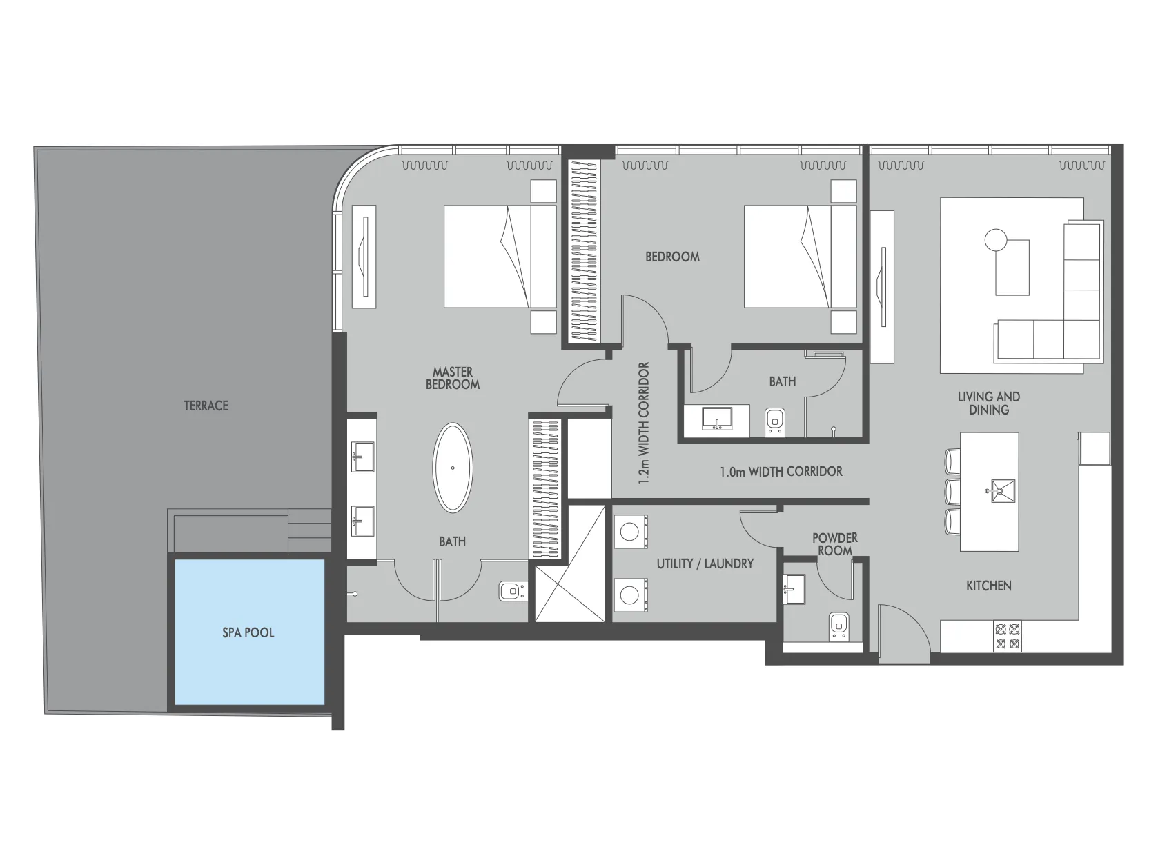 Prestige One Developments Seaside by Prestige One floor plan